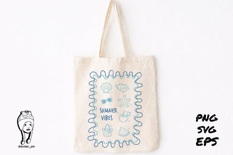 summer vibes Preppy Hand Drawn SVG dadan_pm 