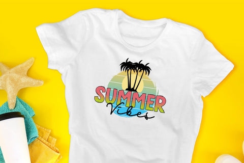 Summer Vibes Sublimation Design PNG Sublimation CraftLabSVG 