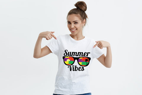 Summer Vibes, Summer Quote Sublimation Sublimation CraftLabSVG 