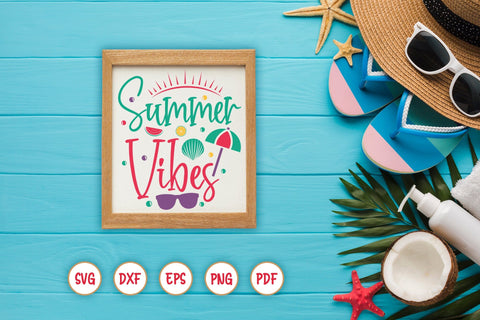Summer Vibes, Summer Sign SVG SVG CraftLabSVG 
