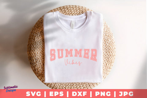 Summer Vibes, SVG File for Cricut, SVG Sublimatiz Designs 