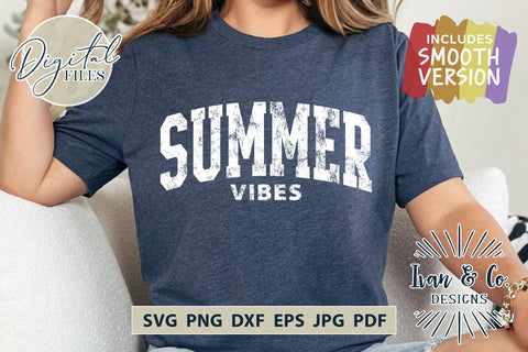 Summer Vibes SVG Files, Summer Svg, Beach Svg, Summer Shirt Svg, Cricut Svg, Silhouette Designs, Digital Cut Files, Vinyl Designs, DXF PNG JPG (1718199169) SVG Ivan & Co. Designs 