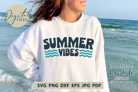 Summer Vibes SVG Files, Summer Svg, Beach Svg, Summer Shirt Svg, Lake Life Svg, Lake Svg, Cut Files for Cricut, Silhouette, Sublimation PNG (1705416009) SVG Ivan & Co. Designs 