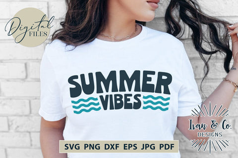 Summer Vibes SVG Files, Summer Svg, Beach Svg, Summer Shirt Svg, Lake Life Svg, Lake Svg, Cut Files for Cricut, Silhouette, Sublimation PNG (1705416009) SVG Ivan & Co. Designs 