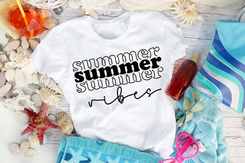 Summer Vibes SVG I Beach SVG I Summer Quotes SVG Cutfile SVG Happy Printables Club 