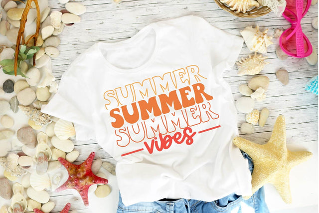Summer Vibes SVG PNG DXF EPS Cut File - Cricut & Silhouette Design SVG So Fontsy VIP Design Shop 