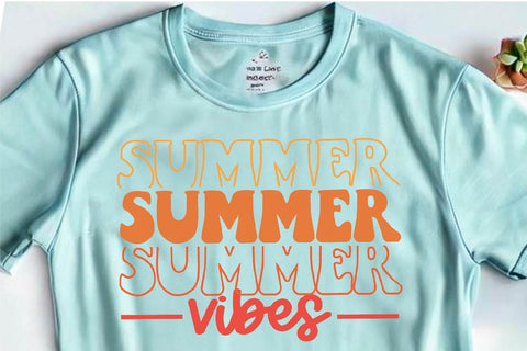 Summer Vibes SVG PNG DXF EPS Cut File - Cricut & Silhouette Design SVG So Fontsy VIP Design Shop 