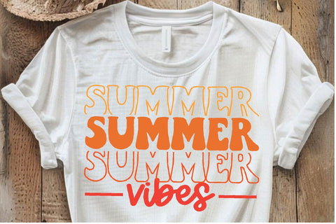 Summer Vibes SVG PNG DXF EPS Cut File - Cricut & Silhouette Design SVG So Fontsy VIP Design Shop 