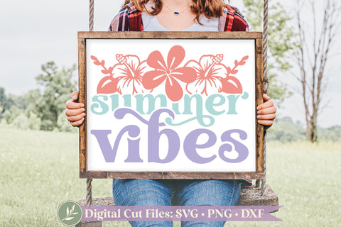 Summer Vibes SVG, Retro Summer Vacation Shirt Design SVG LilleJuniper 