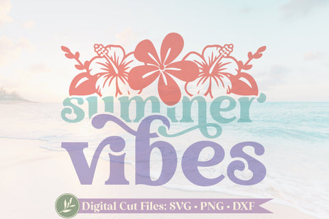Summer Vibes SVG, Retro Summer Vacation Shirt Design SVG LilleJuniper 