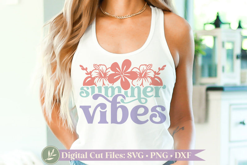 Summer Vibes SVG, Retro Summer Vacation Shirt Design SVG LilleJuniper 