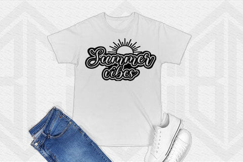Summer Vibes SVG Sun Quote Cut File for Cricut SVG BillahCrafts 
