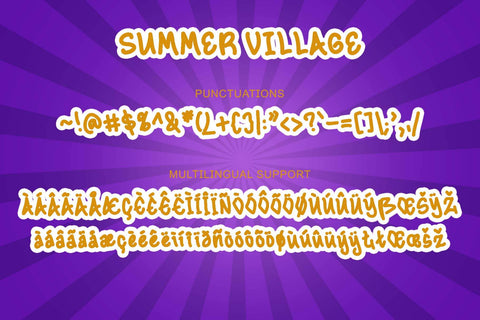 Summer Village Font Prasetya Letter 