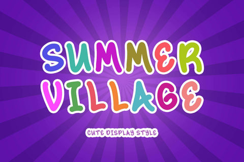 Summer Village Font Prasetya Letter 
