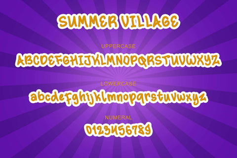 Summer Village Font Prasetya Letter 