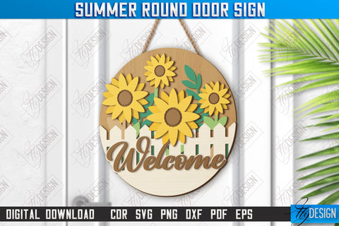 Summer Wall Signs Laser Cut Bundle | Summer Vibe | Porch Decor | CNC Files SVG Fly Design 