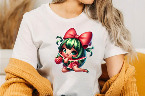 Summer Watermelon Coquette Bow Sublimation Clipart Bundle Sublimation SVGArt 