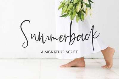 Summerback Script Font Beck McCormick 