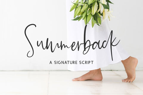 Summerback Script Font Beck McCormick 