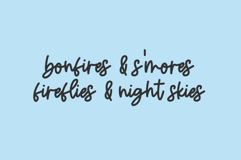 Summercamp Script Font Beck McCormick 