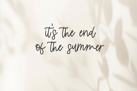 Summerfelt Script Font Beck McCormick 