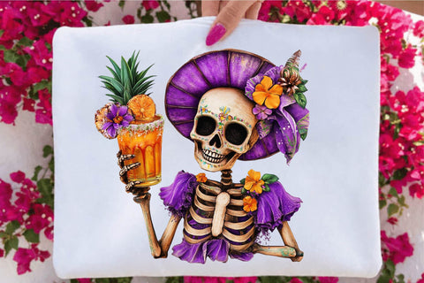 Summerween Skeleton Clipart Bundle Sublimation SVGArt 
