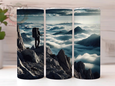 Summit Hiking Adventure 20oz Tumbler, Hiker Tumbler, Summit Hiking, Outdoor Adventure, Sublimation Design, 20oz Tumbler, Nature Lover Gifts, Hiking Decor Sublimation Lara' s Designs 