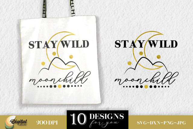 SUN and MOON SVG. Moon Phase. Tote Bag Designs SVG SVG Evgenyia Guschina 