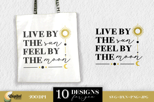 SUN and MOON SVG. Moon Phase. Tote Bag Designs SVG SVG Evgenyia Guschina 
