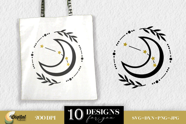SUN and MOON SVG. Moon Phase. Tote Bag Designs SVG SVG Evgenyia Guschina 