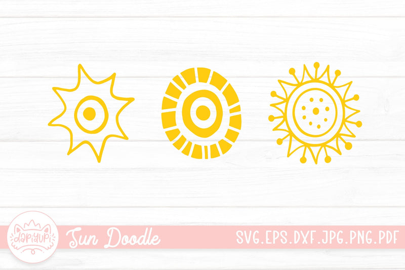 Sun Doodle SVG SVG dapiyupi store 