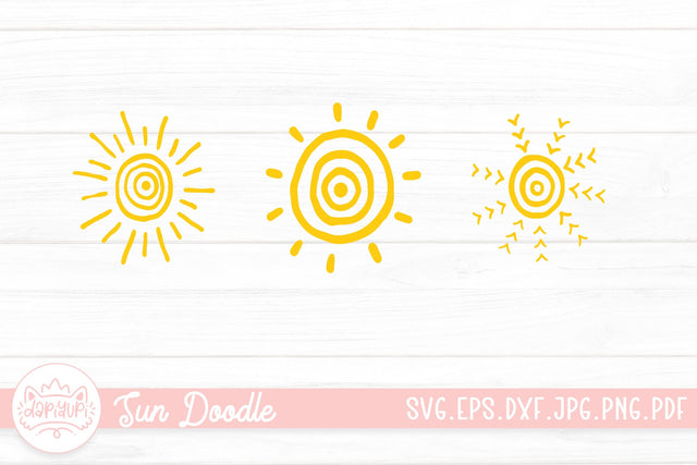 Sun Doodle SVG SVG dapiyupi store 