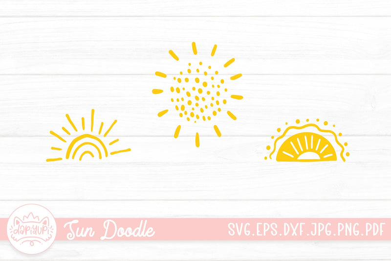 Sun Doodle SVG SVG dapiyupi store 