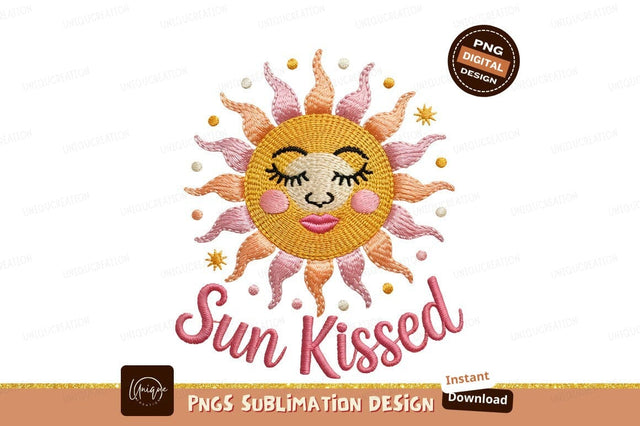 Sun Kissed Embroidery Design Sublimation Png Sublimation Designangry 