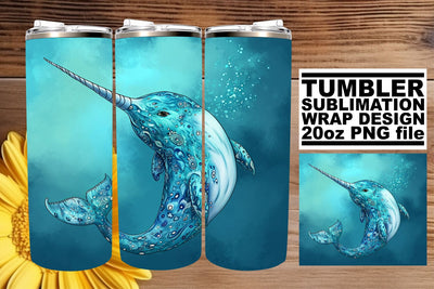Sun-Kissed Shores Tumbler Wrap, Sublimation Design, 20oz, Vibrant Ocean Life, Coastal Watercolor Sublimation afrosvg 