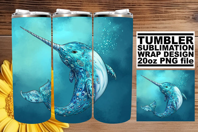 Sun-Kissed Shores Tumbler Wrap, Sublimation Design, 20oz, Vibrant Ocean Life, Coastal Watercolor Sublimation afrosvg 