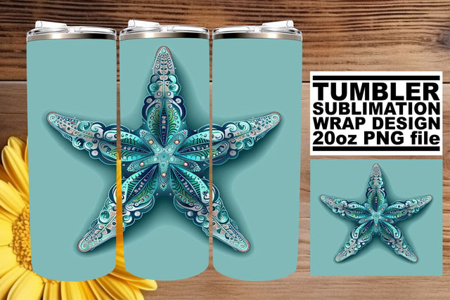 Sun-Kissed Shores Tumbler Wrap, Sublimation Design, 20oz, Vibrant Ocean Life, Coastal Watercolor Sublimation afrosvg 