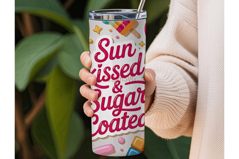 Sun Kissed Tumbler Wrap PNG Sublimation DesignSVG 