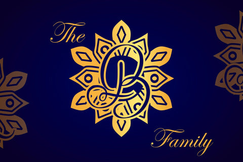 Sun Mandala Monogram Font Dm Letter Studio 