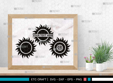 Sun Monogram, Sun Silhouette, Sun SVG, Sunshine Svg, Sun Light Svg, Weather Svg, Sunny Svg, Sunset Svg, SB00537 SVG ETC Craft 