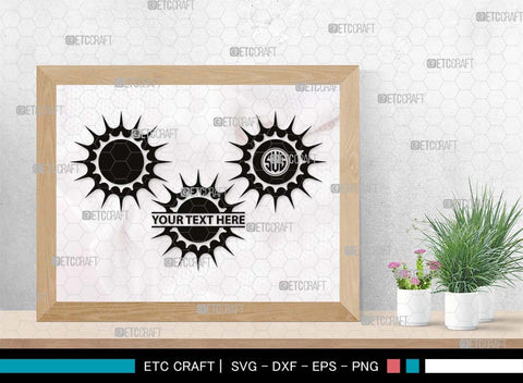 Sun Monogram, Sun Silhouette, Sun SVG, Sunshine Svg, Sun Light Svg, Weather Svg, Sunny Svg, Sunset Svg, SB00537 SVG ETC Craft 