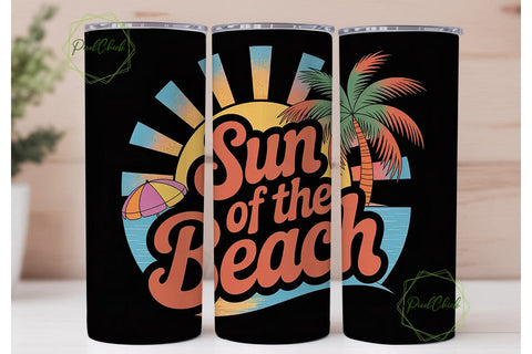 Sun of the Beach 20oz Tumbler Wrap Sublimation PixelChick 