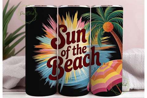 Sun of the Beach 20oz Tumbler Wrap Sublimation PixelChick 