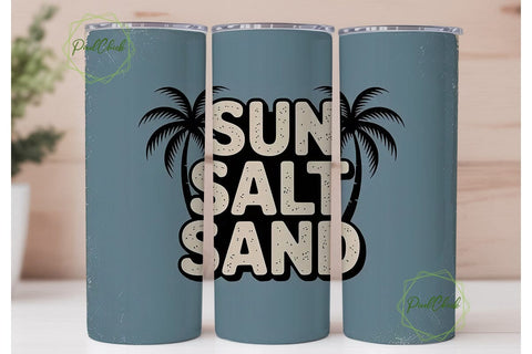 Sun Salt Sand 20oz Tumbler Wrap Sublimation PixelChick 