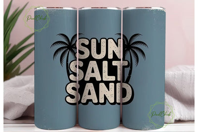 Sun Salt Sand 20oz Tumbler Wrap Sublimation PixelChick 