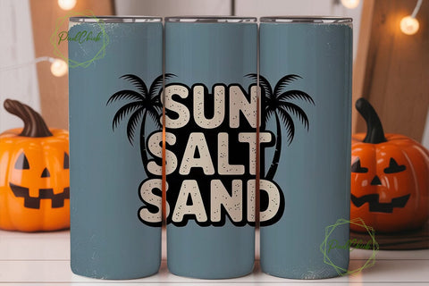 Sun Salt Sand 20oz Tumbler Wrap Sublimation PixelChick 