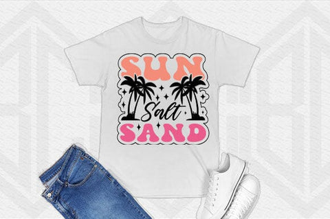 Sun Salt Sand Beach SVG Summer Palm Tree Clipart SVG BillahCrafts 