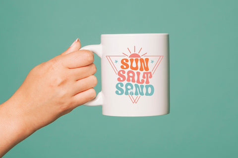 Sun Salt Sand | Retro Summer SVG File SVG CraftLabSVG 