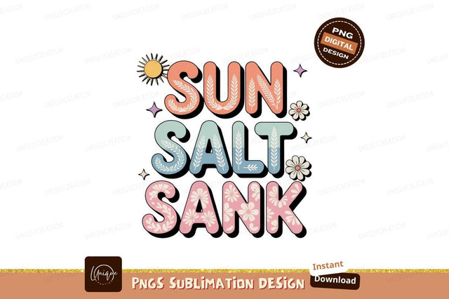 Sun Salt Sank Floral Wheat Boho Design image Sublimation Designangry 