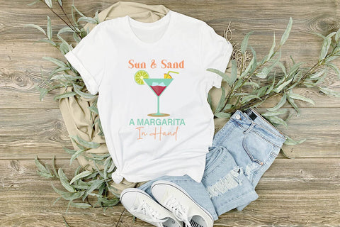 sun & sand a margarita in hand SVG Angelina750 